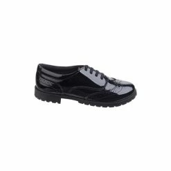 Hush Puppies Black Eadie Senior Patent School Shoes 6 Hush Puppies Black Eadie Senior Patent School Shoes -Hush Puppies shop unnamed file 801