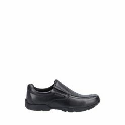 Hush Puppies Black Elijah Junior School Shoes