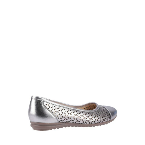 Hush Puppies Grey Leah Ballerina Pumps 5 Hush Puppies Grey Leah Ballerina Pumps - Image 3